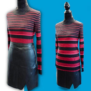 Whimsigoth Preppy Dark Fairy Retro 90s Mini Faux Leather Skirt Top Bundle Lot